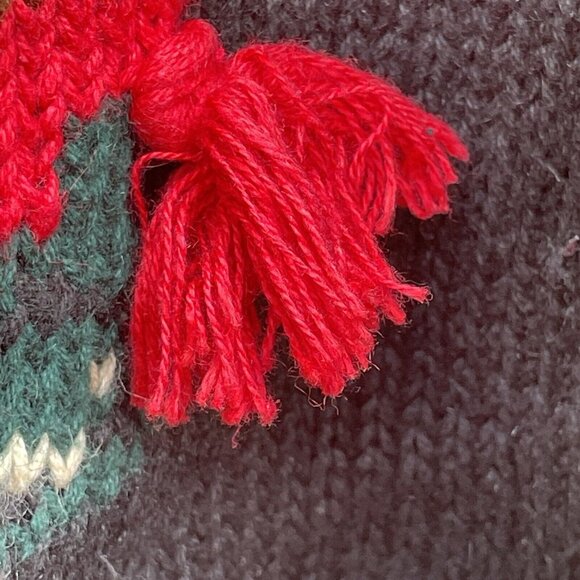 The Eagle's Eye Knit Sweater Womens Med Scottish Bear 1993 Grandma Cottage Core - Picture 8 of 11